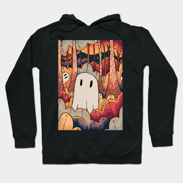 Little ghost forest Hoodie by Swadeillustrations